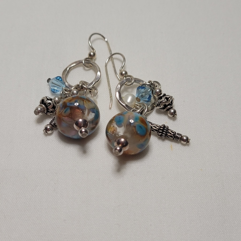 ❤ SILVER VINTAGE EARRINGS - Picture 3 of 14